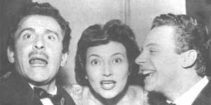 Domenico Modugno, Nilla Pizzi e Johnny Dorelli (Festival di Sanremo 1958)