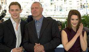 J.J. Field, Peter Greenaway e Valentina Cervi a Cannes (2003)