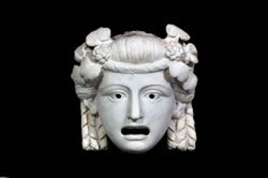 Oscillum - maschera, Pompei, I sec. d.C., marmo