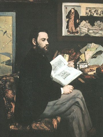 Edouard Manet, <i>Portrait d'Emile Zola</i>, 1868. Paris, Musée d'Orsay