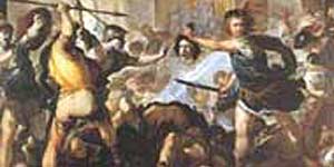Perseo combatte contro Fineo e i suoi compagni