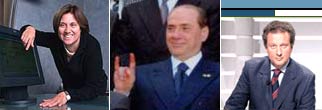 Lucia Annunziata, Silvio Berlusconi, il direttore tg3 Di Bella