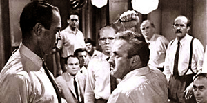 Henry Fonda e Lee J. Cobb in "La Parola ai Giurati" regia di Sidney Lumet (1957)
