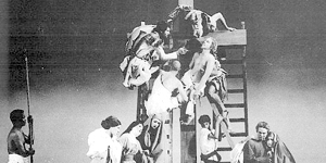 Immagine tratta da "La ricotta" di P.P. Pasolini, 1962 (ispirata alla "Deposizione" del Rosso Fiorentino)