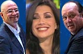 M. Mazzocchi, L. Corna, G. Galeazzi: il cast del programma "Notti mondiali" (Rai Uno)