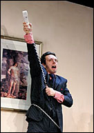 Michael Sheen nella commedia ''The Un Inspector'' all' Olivier Theatre