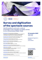 Survey and digitization of spectacle sources. Giornata di studi (Bergamo, 27 novembre 2023)