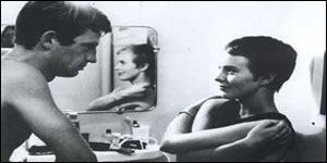 Jean-Paul Belmondo e Jean Seberg in ''A bout de soufle'' (1960)
