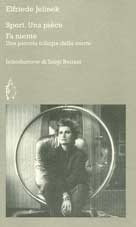 La copertina del volume con i testi di Elfriede Jelinek