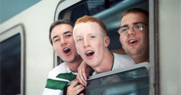 I tre tifosi del Celtic