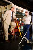 Jack Nicholson e Martin Scorsese sul set del film