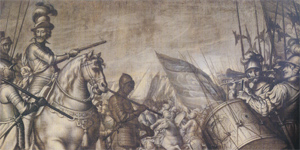 Domenico Frilli Croci, Battaglia d'Ivry, 1610, tempera su tela, Firenze, Depositi delle Gallerie