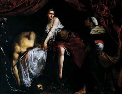 Francesco Furini, Giuditta e Oloferne, olio su tela, cm 198 x 250, Firenze Collezione Ente Cassa di Risparmio.